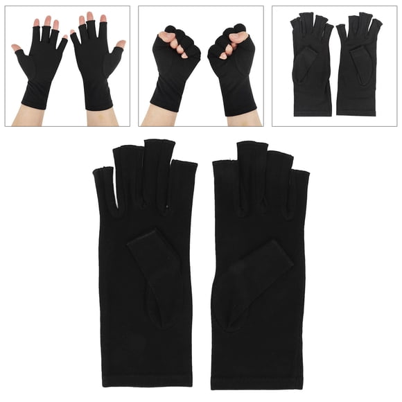 Guantes De Compresión Reumatoide Para Aliviar El Dolor De La Artritis Reumatoide, Guantes Sin Dedos Para Escribir En Computadora Y Ciclismo