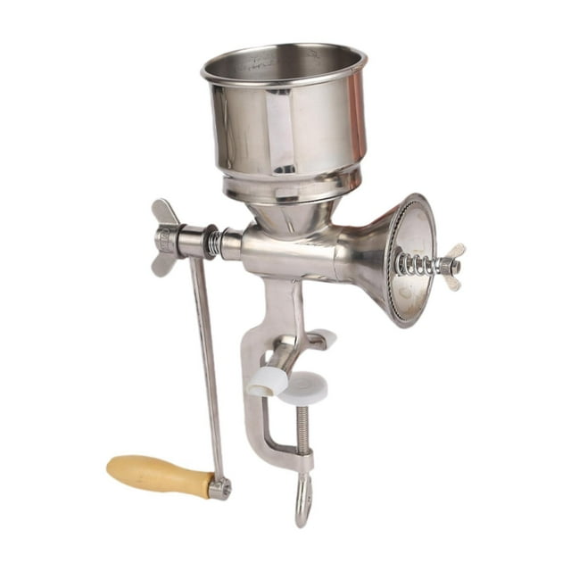 jifeng Manual Grain Mill Manual Grain Grinder Countertop Wooden Handle Kitchen Grinding