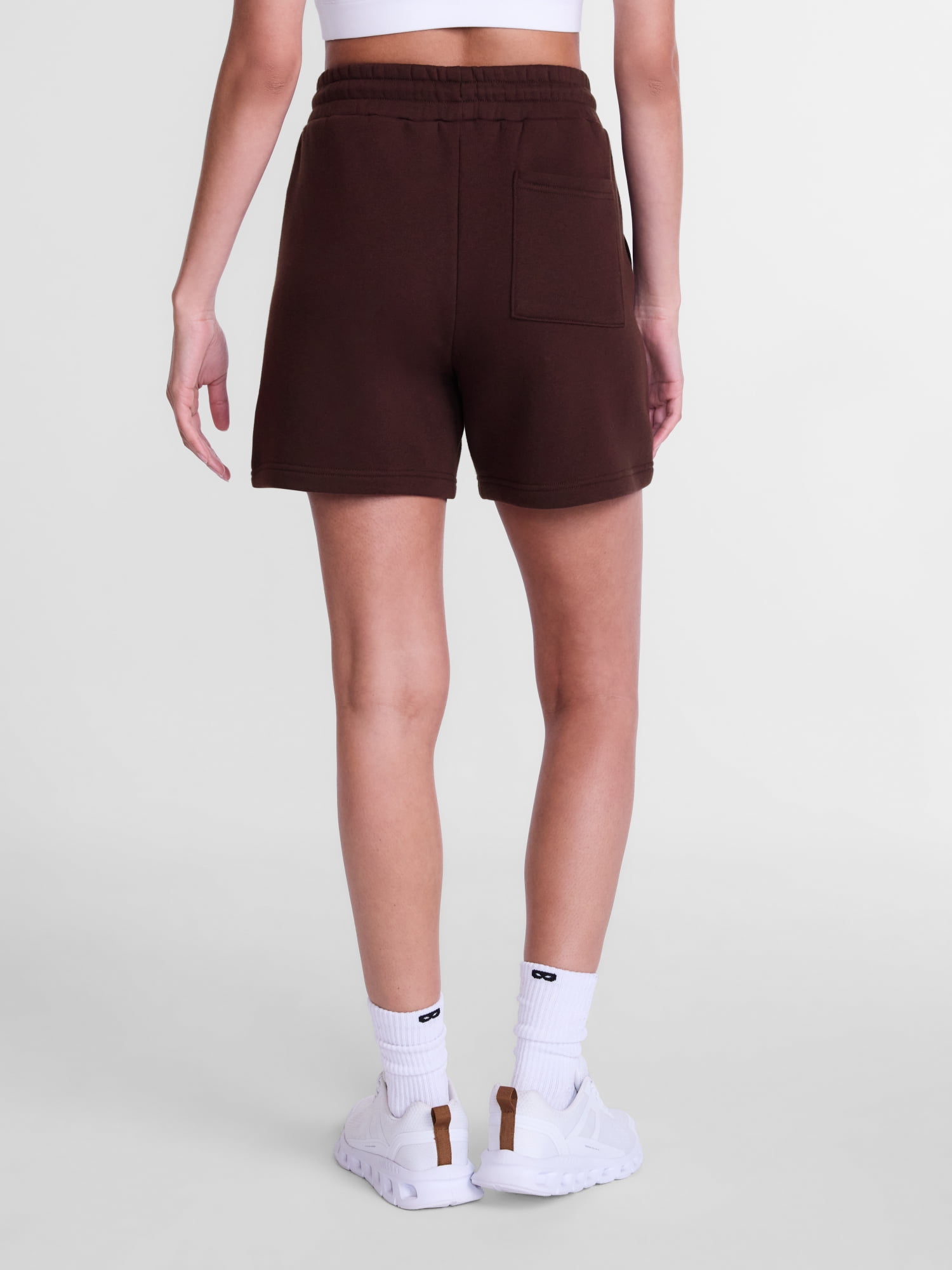 Athletic Works Women's Pull On Fleece Shorts, 6" Inseam, Sizes XS-XXXL