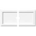 thumbnail image 1 of Ekena Millwork CMP26X13RE2-02000 2 in. ID x 9 in. Rectangle Architectural Grade PVC Contemporary Ceiling Medallion - 2 Piece, 1 of 4