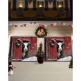 thumbnail image 3 of Garage Door Banner Cover 7 x 8 ft, Christmas Rustic Farmhouse Wreath Cow Red Wood Grain Design Christmas Garage Door Decorations Holiday Christmas Backdrop Decor for Winter New Year Xmas Party, 3 of 6