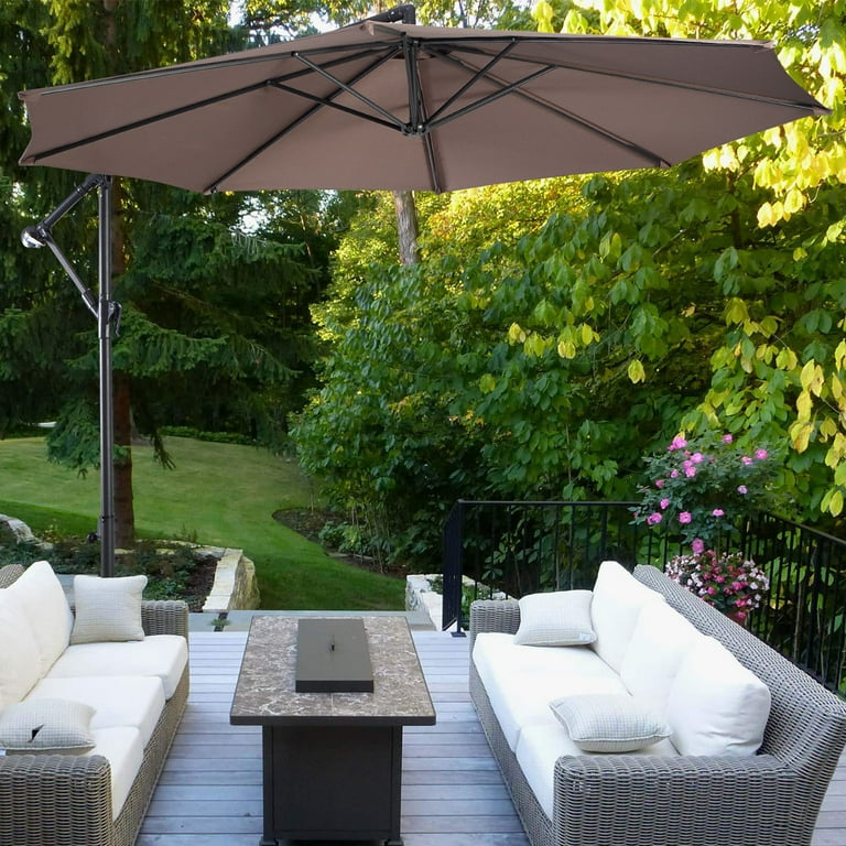 Free Shipping! Costway 10' Hanging Umbrella Patio Sun Shade Free Shipping! Costway 10' Hanging Umbrella Patio Sun Shade