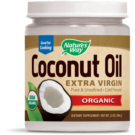 Natures Way Organic Extra Virgin Coconut Oil Cold-Pressed 32 (Best Way To Ingest Coconut Oil)