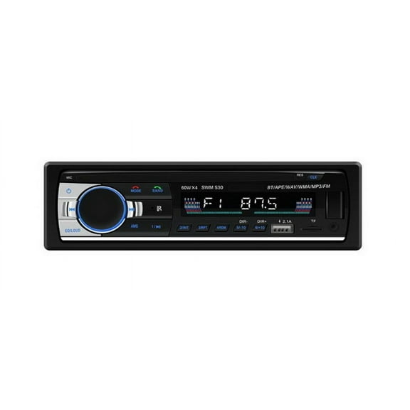 Car Radio 1 Din 4" LCD Dual USB 2.1 Remote Control AUX DC 12V 530 Bluetooth 4.0 FM U Disk RCA In MP3 Player Stereo ,High Volume Speakers