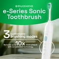 thumbnail image 4 of Brushmo e-Series Sonic Electric Toothbrush, Rechargeable Toothbrush with 3 Modes, 2-Min Timer, 30-Day Battery, Charging Base, White, 4 of 8