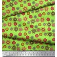 thumbnail image 3 of Soimoi Japan Crepe Satin Fabric Artistic Floral Print Fabric by the Yard 42 Inch Wide, 3 of 3