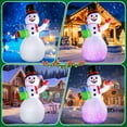 thumbnail image 6 of 12 Ft Christmas Inflatables Snowman Decorations, Xmas Blow Up Outdoor Decor with Magic Lights, Lights Up for Lawn Yard Garden Festival, 6 of 8