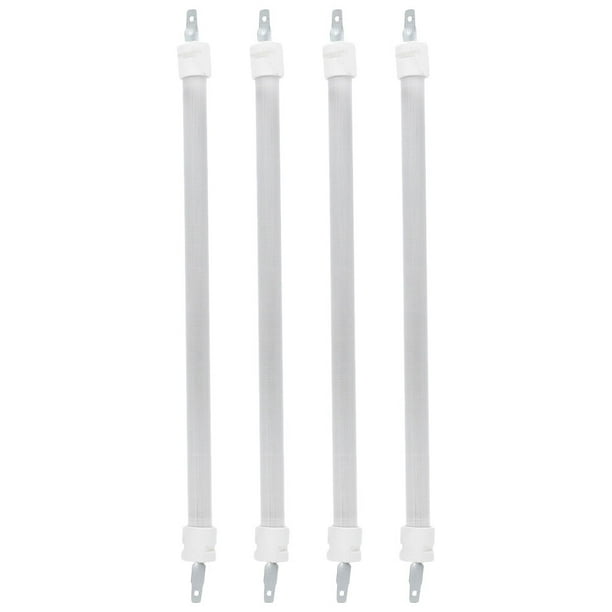 4 piezas de repuesto para resistencias eléctricas: tubo calefactor de cuarzo, varillas calefactoras, 26 cm.