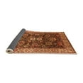 thumbnail image 2 of Ahgly Company Indoor Round Oriental Orange Industrial Area Rugs, 8' Round, 2 of 4