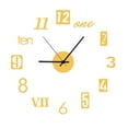 thumbnail image 1 of Wall Clock Sticker Set with Acrylic Mirror Face and Quartz Movement for Living Room Decor 40 cm Diameter, 1 of 4