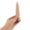 thumbnail image 3 of HEMOTON Wooden Wenchang Tower Figurine for Decoration with Artisan Craftsmanship and NineTier Design 4.5 Inches Tall, 3 of 8