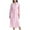 Pink, variant on Kaemgyyd Long Bathrobe for Women Lightweight Textured V Neck Long Sleeve Robe Soft Solid Color Sleepwear with Belt Loungewear