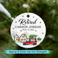 thumbnail image 2 of Personalized Retired Journey Christmas Ceramic Ornament Gifts for Dad Mom, Custom Name & Date Retired Ceramic Ornaments, Happy Retired Ornament Xmas 2025, Retired Ornament Christmas Tree Decorations, 2 of 6