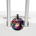 thumbnail image 3 of Monkey 2pcs PU Leather Round Bag Tags with Privacy Cover and Name ID Tag - Suitcase Tags for Travel Luggage, Handbags, Backpacks, School Bags, 3 of 6