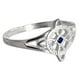 thumbnail image 1 of JOYARIS Anillo Nudo De Bruja Con Zirconia De Color Plata Solida 925 Talla 6 AN-0000330, 1 of 4