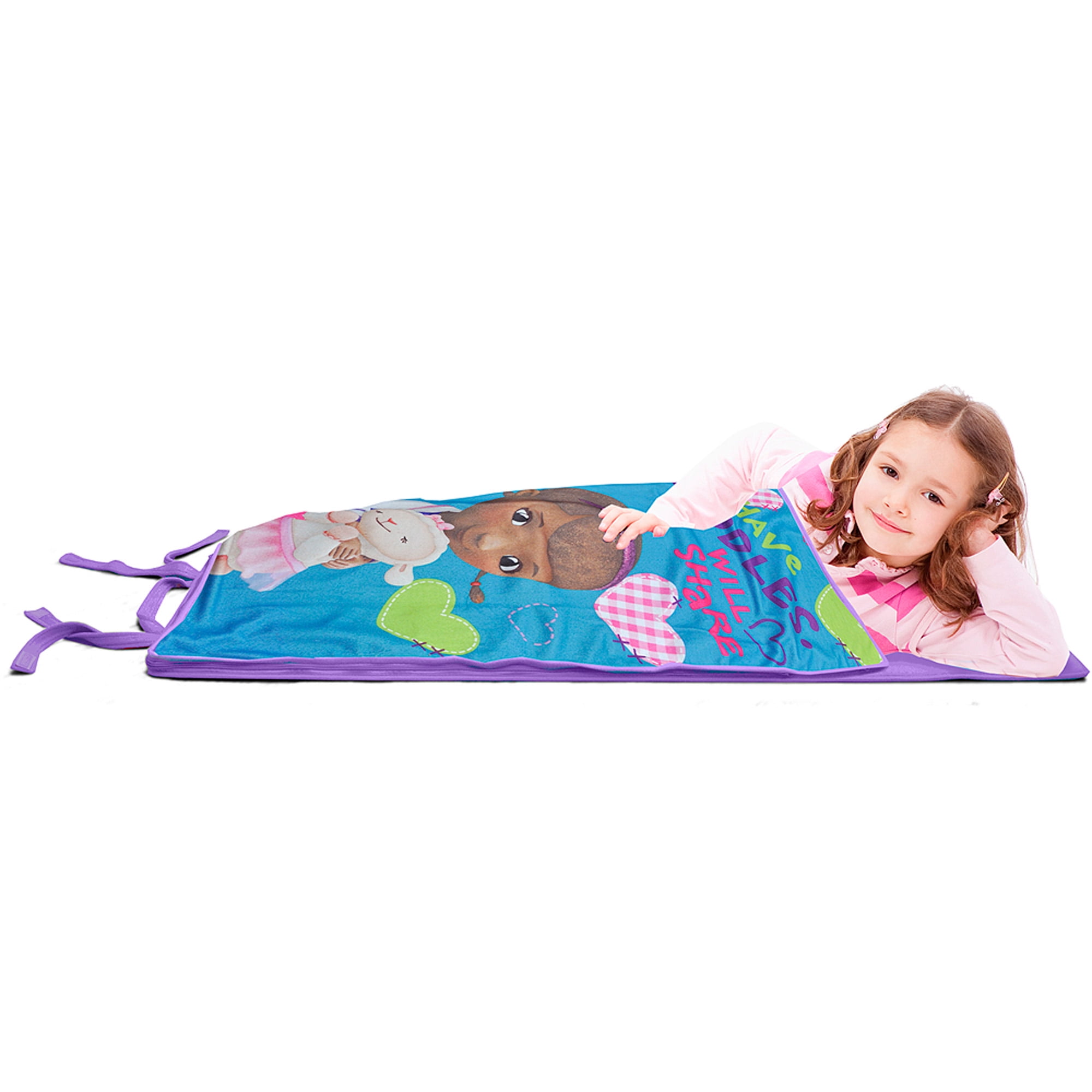 NEW Disney Slumber Sleeping Bag Disney Doc McStuffins Girl Age 3 