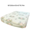 thumbnail image 3 of Cool Silk Mattress Cover Bed Sheet Cute Rabbits Print Breathable Ice Silk Bedding For Summer Washable Air Conditioner Bed Cover, 3 of 7