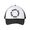 White, variant on Mother's Day Funny Cute Womens Circle Smiling Face Mommy Ma Bruh Womens Embroidered Otto Baseball Cap-Black