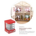 thumbnail image 3 of Miniature Bakery Case Mini Insulated Cabinet Mini Plastic Counter Doll House Scene Model, 3 of 6