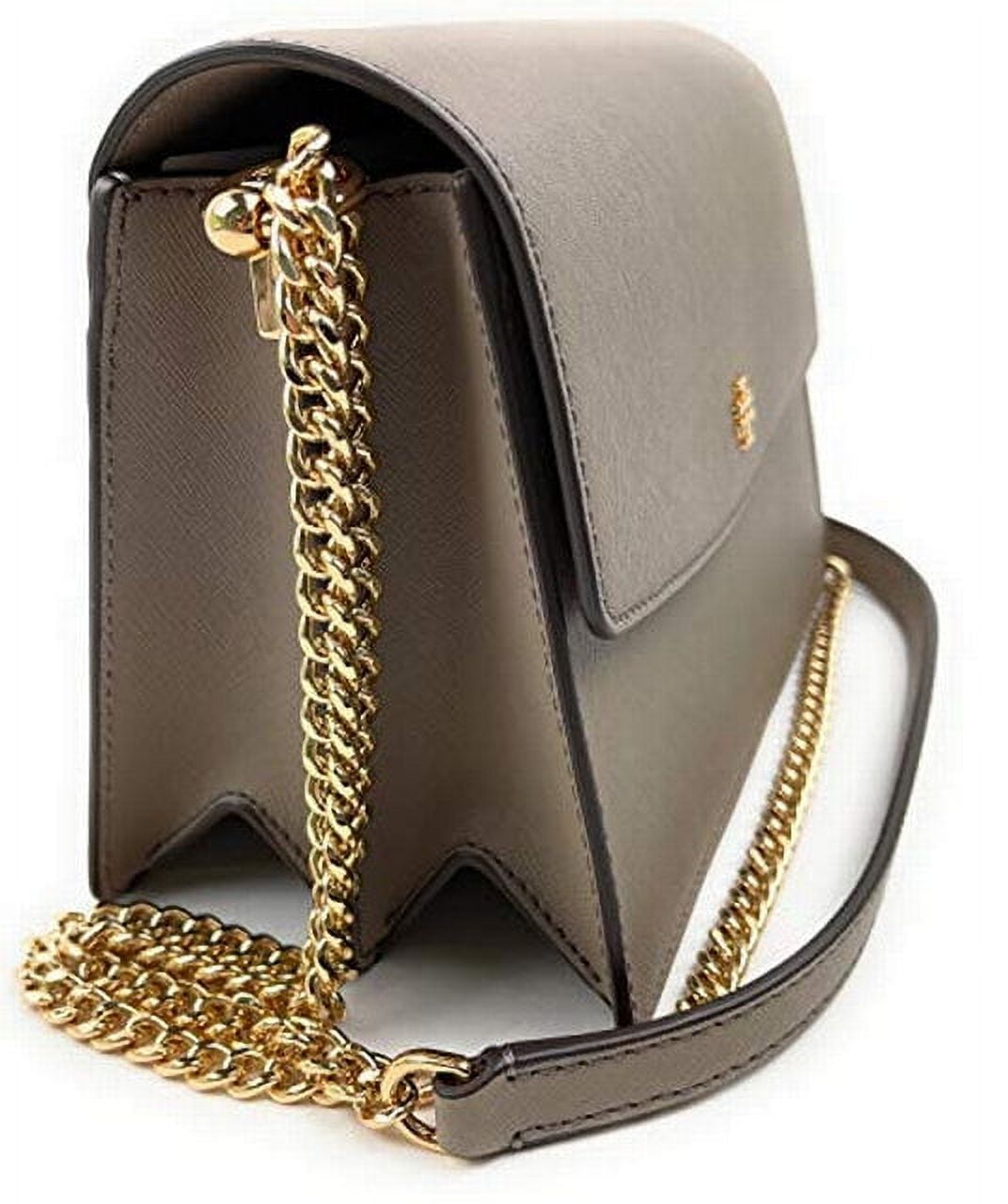 Tory Burch Emerson Flap Adjustable Shoulder Bag (Gray Heron): Handbags
