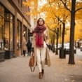 thumbnail image 7 of Bohohavn Women’s Reversible Super Soft Scarf Shawl - Long Thick Winter Wrap with Tassels - Soft, Warm, Double‑Sided for Fall/Winter Style, 7 of 7