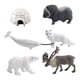 thumbnail image 3 of Set de 6 figuras de animales del , juguete educativo para fiestas, exhibición y juego de dioramas. Miniaturas de animales árticos, ideales, 3 of 9
