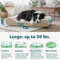 thumbnail image 4 of FurHaven Pet Products Ultra Plush Luxe Lounger Orthopedic Pet Bed for Dogs & Cats - Cream, Large, 4 of 10