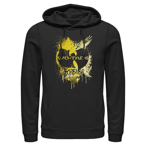 Mens Wu-Tang Clan Paint Splash Forever Logo Lightweight Hoodie