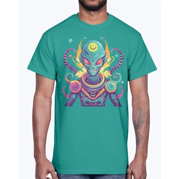 Gildan 2000 Unisex Ultra Cotton Alien Shirt, Tee Shirt with Alien