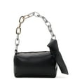 thumbnail image 3 of No Boundaries Women's Shoulder Handbag with Chain Strap, Black, 3 of 4