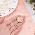 thumbnail image 3 of 60Pcs 4 Size Round Bead Frames 18K Gold Plated Circle Frame Connectors 6/8/10/12mm Round Ring Shaped Metal Links for Bracelet Jewelry Making, 3 of 9