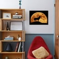 thumbnail image 3 of Wolf Howling at Full Moon, Side View in Silhouette, Animals Unframed Photographic Print Wall Art Sold by Art.Com, 3 of 4