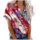 thumbnail image 1 of Lata de Agua para Plantas, Flores Casuales de Moda Y Plantas Impresas Camiseta de Manga Corta Top Hecha de Poliéster Ligero para Mujeres, Pantalones Cortos de Mujer, 1 of 5