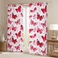 thumbnail image 2 of Feelyou Red Butterlfy Blackout Curtains Set of 2 (52x84 Each), Fairy Elf Window Curtains, 2 of 6