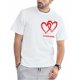 thumbnail image 1 of Camiseta con gráfico de corazón rojo y corazón de amor para San Valentín para hombre y mujer, 1 of 7