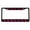 Black/Black/Dark pink, variant on Horse Style Metal License Plate Frame Personalized/Car Accessories Car Tag Holder Cover (Chrome/Black/Silver)