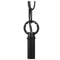 thumbnail image 3 of Luminance Black Chandelier Light for Foyer | Hanging Ceiling Fixture with Adjustable Chain and Clear Glass Shades 3-Light F27033-31, 3 of 7