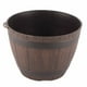 thumbnail image 3 of Barril de plantación de madera imitada Sincero maceta de resina PP, 3 of 10