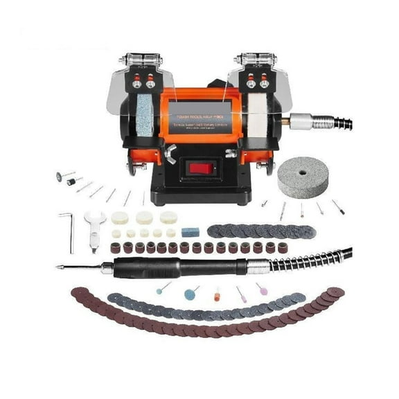 3in Jewelry Polisher Buffer Brushless Adjustable Speed Mini Multi-purpose Bench Grinder Polishing Machine For Gemstones ,Lightweight