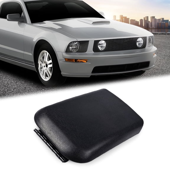 CROSSDESIGN Black Center Console Armrest Lid Cover Fit for 2005-2009 Ford Mustang