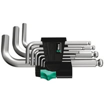 Wera Tools Metric Chrome Plated 950/9 Hex-Plus 3 L-Key Set 9Pc