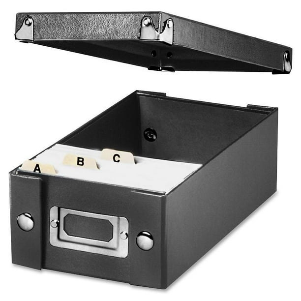 SnapNStore, 3x5 Index Card Box, Black
