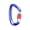 Dark Blue, variant on M Buder 7075 Aluminum Climbing Carabiner Clip, High Strength 25kN D-Shaped Carabiner for Mountaineering, Hiking, Rock Climbing, Rappelling and Outdoor Rescue, Purple (3.9 inches / 10 cm)