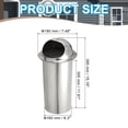 thumbnail image 2 of Uxcell Round Soffit Air Vents, 304 Stainless Steel Louver Grille Vent Cover Screen Mesh Grill Hood for Kitchen 6.3" OD x 12" L, 2 of 7