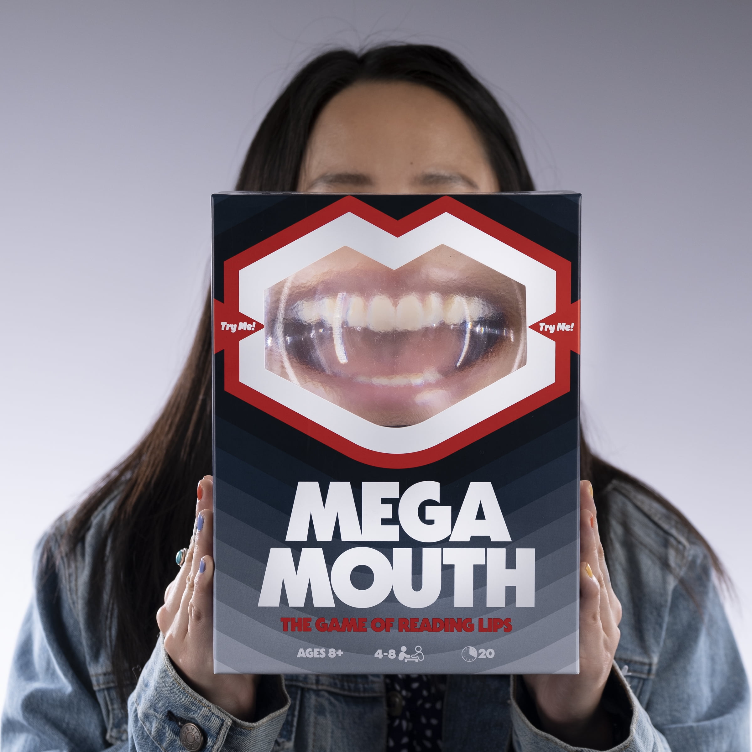 Mega Mouth The Game of Reading Lips - 4-8 Players - Brand New Party Board  Game