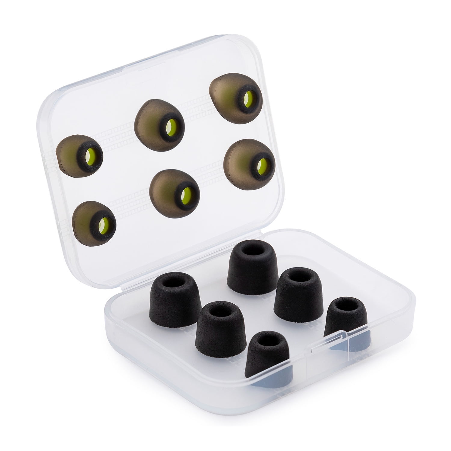 Sony Truly Wireless Noise-Canceling Earbuds (Black) Bundle with Foam & Silicone Ear Tips (6-Pack) (2 Items)