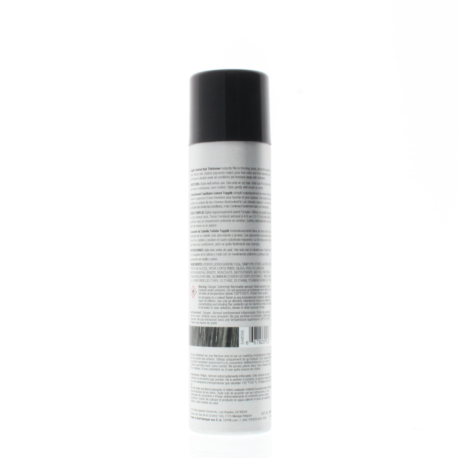 Toppik Colored Hair Thickener Dry Formula Black /144g -  