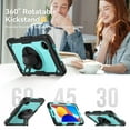 thumbnail image 3 of XYX for Xiaomi Redmi Pad SE 8.7 inch 2024, 360 Rotating Shockproof Cover with Stand, Screen Protector, Shoulder Strap, Sky Blue PC, 3 of 7
