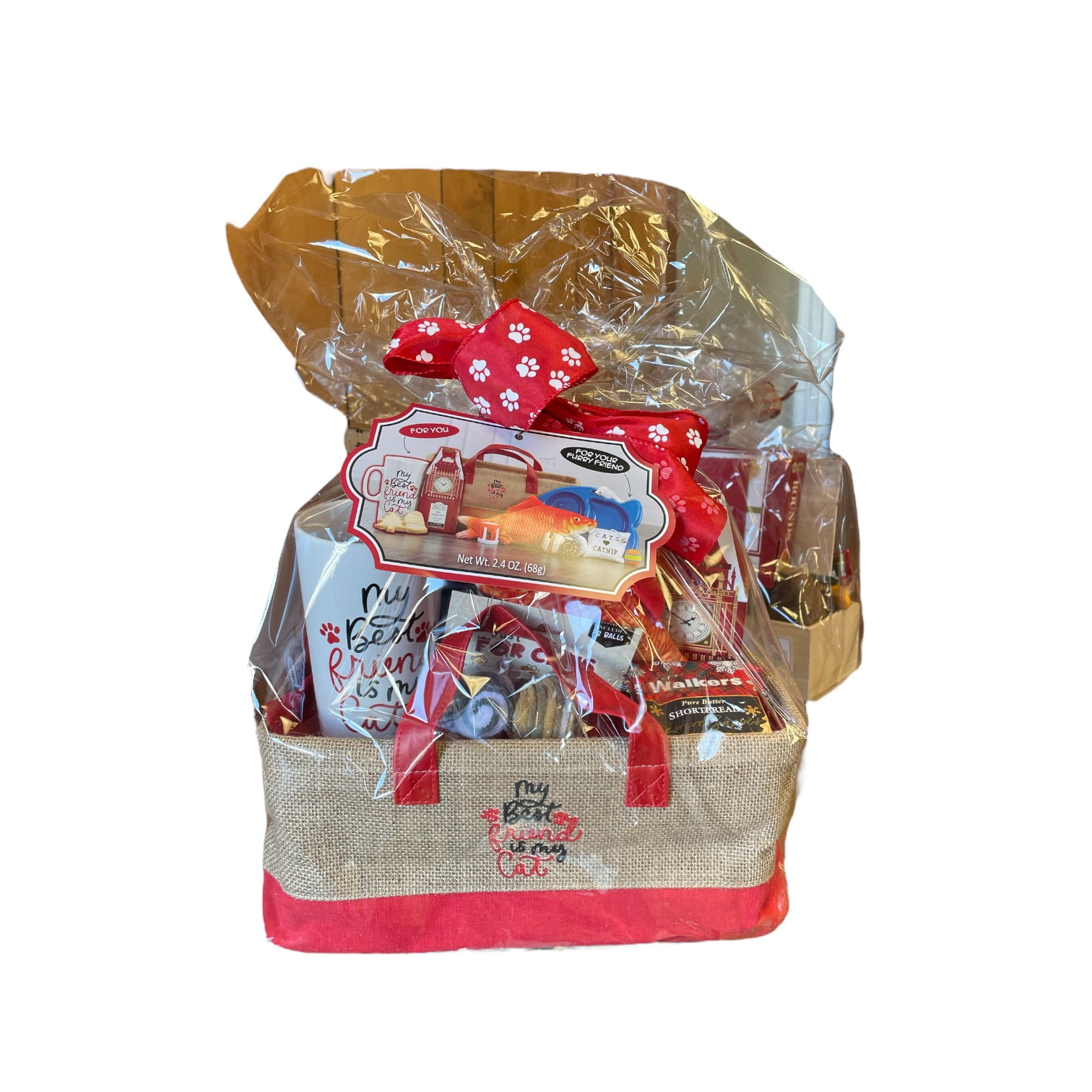 Houdini My Best Friend Is My Cat Gift Basket, Expires 03/01/2023