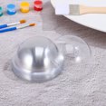 thumbnail image 6 of HONMEET 12pcs Clear Plastic Ornament Domes Fillable Hemisphere Covers for Christmas Snow Globe Crafts and Holiday Home Decorations, 6 of 8